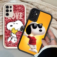 YS-86 Snoopy Shockproof Casing for Samsung A55 A54 M15 S25 S24 S21 FE Ultra