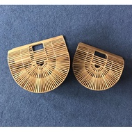 Semi Circle Bamboo Bag (Ready Stock)