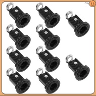 10Pcs Black Plastic E12 Screw Lamp Holders Plug-in Light Socket for Pendant Lamps  huyisheng