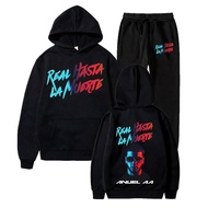 2023 Anuel AA Printed Hoodies Set Sweatshirt Real Hasta La Muerte Casual Tracksuit Costume Men Women Clothing Anime New Hoodie