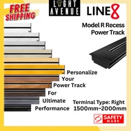 Line 8 Premium Color Custom Model R Recess Power Track 150cm~200cm Terminal : Right