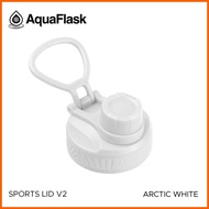 Aquaflask Lid Cap ARCTIC WHITE Sport Lid fits to all sizes 14OZ,18OZ,22OZ,32OZ,40 OZ,64OZ
