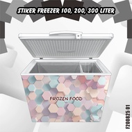 Freezer Sticker Cover Protector Anti-Scratch Geometric Aesthetic 100 200 300 Liter F200825 01
