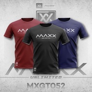 Maxx plain tee Maxx Badminton shirt Jersey tshirt Sports Dryfit Jersi MXGT052 Baju badminton Unisex New arrivals