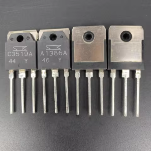 1pair/lot A1386 C3519 2SA1386A 2SC3519A Brand New Original Genuine Audio Amplifier Tube TO-3P