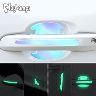 Car Rear Mirror Door Bowl Handles Luminous Protective Sticker Film Protector Trim Sticker Anti-Scratch Car Handle Bowl Strip