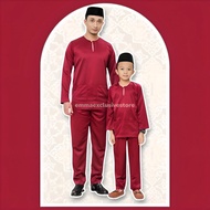 Baju Melayu Lelaki (MAROON) Baju Melayu Exclusive Zuhayr Baju Melayu Raya 2025 Baju Melayu Sedon Ray