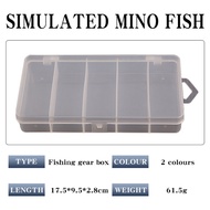 Mini fishing box 5 slots size 9cm x 17cm x 2.8cm