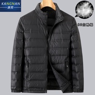 Jaket Bawah Ringan Lelaki Gemuk untuk Lelaki, Kot Bawah Kolar Pendirian Longgar Saiz Besar, Jaket Fe