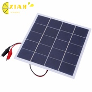 XIANS  Panel, Polycrystalline Silicon 4W 5V DIY  Panel, Durable 172x175x2mm Lightweight Portable  Pa