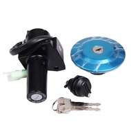 For Yamaha YBR125 YBR XTZ 125 Electric Ignition Switch Lock Door Set Gas Tank Cap Seat Keys (4 line)