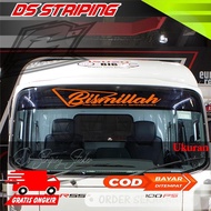 CT-167 Cutting Stiker Bismillah Latin Variasi Kaca Mobil Truk Elf Timbul Nyala Murah Bagus Cod