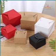 [20pcs/lot] 3Colors Square Kraft Paper Gift Boxes / Handmade Bakery Food Candy Cookies Nougat Box Packaging / Christmas Wedding Birthday Party Favor Gift Boxes Decor / Doorgifts