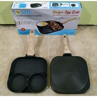 Burger Egg Grill Frying Pan 2 Holes Suggo