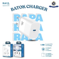 RAPAtech CH1080 POWER ll PD30W CHARGER Batok Charger Type-C 30W