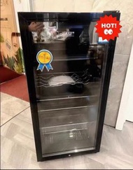 全新家用小型冷藏保鲜柜/办公室单门茶叶饮料红酒透明冰箱