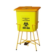 Waste Bin Pedal Type | With metal stand base  | Clinical & Biohazard Waste Bin