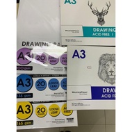 A3 Masterprint/CP Drawing Paper(Loose sheets).Drawing pad (1 book)