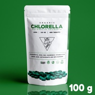 Organic Chlorella Tablet sumber Klorofil - 100 grams (400 tablet)