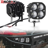 Y LED Fog Light 3 Inches 12v 24V 6000k Yellow Square Waterproof White For Truck Motorcycle UTV