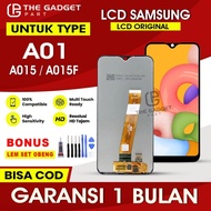 LCD SAMSUNG A01 A015 A015F CONNECTOR ORIGINAL SMALL FULLSET TOUCHSCREENBIG