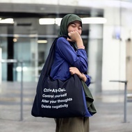 Adjustable tote Bag Totebag Large Tsuno Bag Motif Ctrl alt del || Kiiyoomii ||