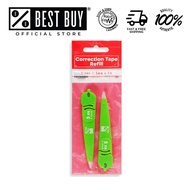 Correction Tape Refill Green 5mmx5m 2's - School & Office Supplies