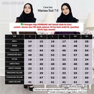 【NEW stock】☫✜△MARISSA SUIT 7.0 - Jubah Seluar Umrah Haji Pakaian Umrah Set Suit Muslimah Hitam Putih