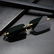 New Vintage Rimless Sunglasses for Women in Candy Colors, Clear Lens Men’s Eyewear. Kacamata hitam r