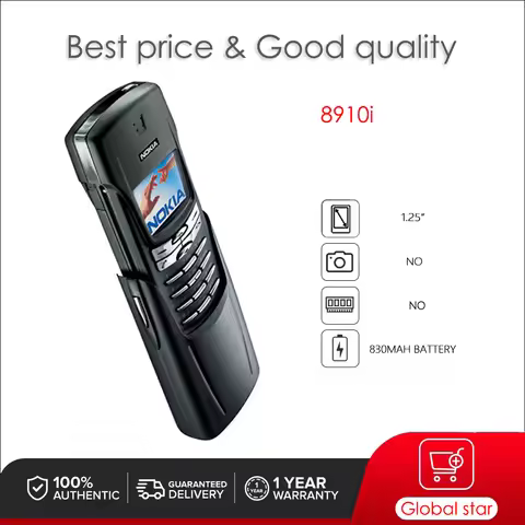 Original Unlocked 8910i Mobile Phone Russian Arabic Hebrew Keyboard Made in Finland Free Shipping