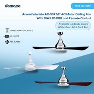 Acorn Futuriste AC-309 56" AC Motor Ceiling Fan With 18W LED RGB and Remote Control
