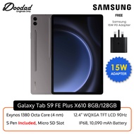 Samsung Galaxy Tab S9 FE+ Plus WiFi With S Pen 8GB+128GB SM-X610 With 15W Adapter | MY Set | 1 Year 