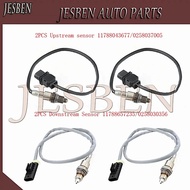 4PCS 11788043677 11788657235 Front Rear Lambda O2 Oxygen Sensor Fit for BMW 5er M5 8er M8 G14 G15 G3