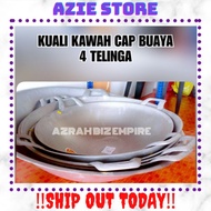 HOT! 33" KUALI KAWAH CAP BUAYA ALUMINIUM 4 TELINGA STAINLESS STEEL / KUALI BESAR JAMUAN KENDURI