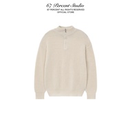 Half Zip Stand Collar Long Sleeve SWEATER 67PERCENT/67% - HALF ZIP SWEATER