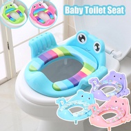 Baby Toilet Seat Portable Kid Seat with Armrest Kid Toilet Training Tandas Budak Soft Potty Seat