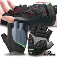 ROCKBROS Bicycle Cycling Bike Motorcycle Accessories Glove Half Finger Shockproof Gloves