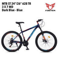 Sepeda gunung 27.5 inc mtb dewasa foster 21speed rem cakram velg alloy SNI NEW