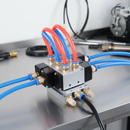 Single-Piece, Electromagnetic, 2-Position, 5-Way Directional Control Valve 4A210-08  Injap Kawalan A