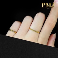 【Perai Mega Jewellery】Mini CinCin Belah Rotan Emas 916 Bajet Emas 916 Tulen Gold Ring 916