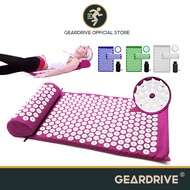 GEARDRIVE Massager Cushion Massage Yoga Mat Acupressure Relieve Stress Back Body Pain Spike Acupuncture With Pillow