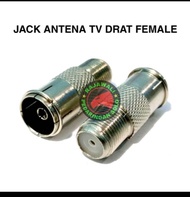 JACK ANTENA TV DRAT FEMALE KONEKTOR ANTENA DRAT FEMALE