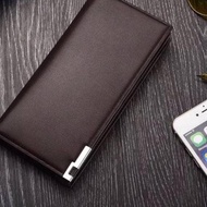 *ALIBABA1688* Long Wallet N10 Leather Material MEN'S WALLET AND Wanita Imported wallet real pict
