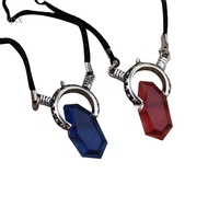 CH* Trendy Dmc Easter  5 Dante Pendant Necklace Red Blue Gem Cosplay Necklaces