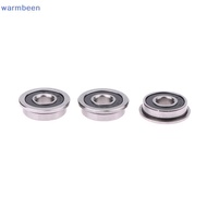 (warmbeen) 10Pcs F695-2RS Stainless Steel Bearing Flanged Miniature Deep Groove Bearings F695 Bearin