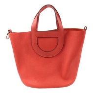 HERMES Clemence皮革In The Loop 23手挽袋Rose Texas