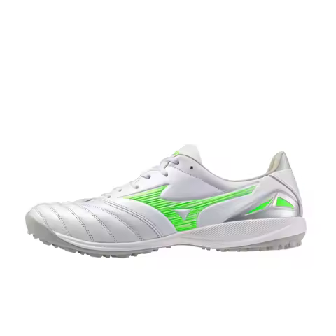 Mizuno Morelia Neo 4 PRO AS Men's Soccer Cleats – White/Green, Comfortable, Non-Slip, Durable & Styl