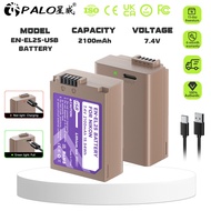 PALO EN-EL25 Replacement Type-c/USB Battery (51*34*17.5)mm 7.4V 2100mAh for Z30 Z50 ZFC