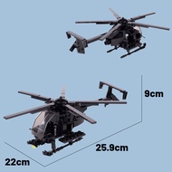 Military Helicopter AH-6 Bird Toy Building Blocks Set for Boys Educational Toy Gift from Senbao Bloc