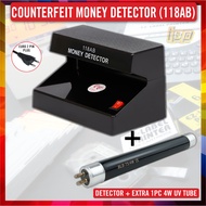 Counterfeit Money Detector/Bank Note Detector/UV Money Detector (118AB)- Easy To Use - Ready Stock